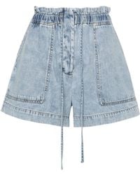 Rails - Foster Wide-Leg Denim Shorts - Lyst