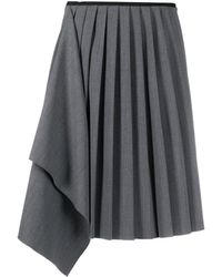 N°21 - Asymmetric Pleated Skirt - Lyst