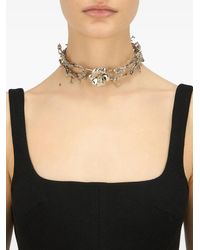 Blumarine - Floral-Motif Choker Necklace - Lyst