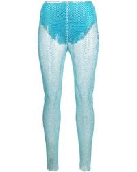 GIUSEPPE DI MORABITO - Metallic Fishnet Leggings - Lyst