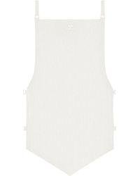 Courreges - Geripptes Cropped-Strickoberteil - Lyst