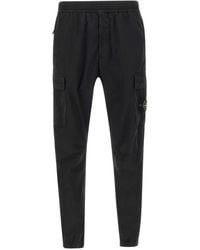 Stone Island - Elasticated-Waist Cargo Trousers - Lyst
