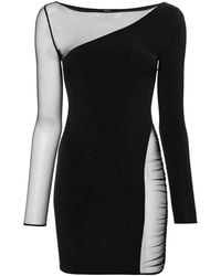 Maison Close - Nuit Fauve Long-Sleeve Asymetric Dress - Lyst
