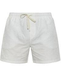 Balmain - Monogram-Pattern Drawstring Swim Shorts - Lyst