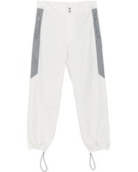 Eleventy - Contrast-Panel Trousers - Lyst