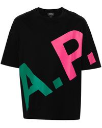 A.P.C. - Lisandre Cotton T-shirt - Lyst