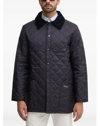 Barbour - Liddesdale Corduroy-Collar Quilted Padded Jacket - Lyst