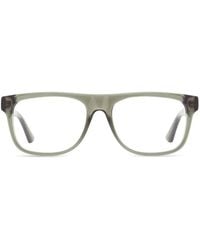 Gucci - Rectangular-Frame Logo Glasses - Lyst