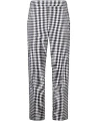 Liu Jo - Check-Pattern Cropped Trousers - Lyst