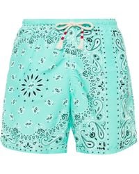 Mc2 Saint Barth - Bandana-Print Swim Shorts - Lyst