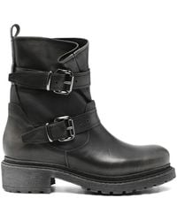 METISSE - 40Mm Buckle Round-Toe Boots - Lyst