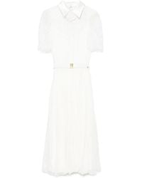 Nissa - レースディテール シルクドレス - Lyst