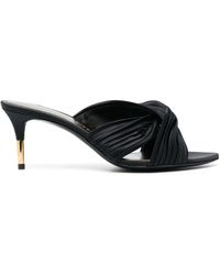 Tom Ford - Pleated Satin Mules - Lyst