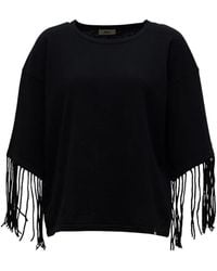 Herno - Fringe-Trim Sweater - Lyst