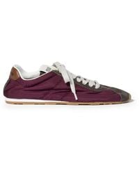 Miu Miu - Baskets Plume En Daim - Lyst
