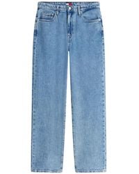Tommy Hilfiger - Logo-Patch Straight-Leg Jeans - Lyst
