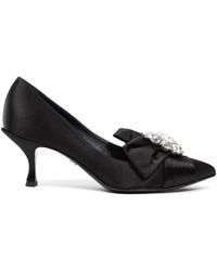 Dolce & Gabbana - Crystal-Embellished Bow-Detail Pumps - Lyst