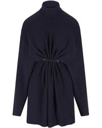 Balenciaga - セーフティピン ニットドレス - Lyst