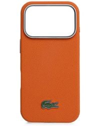 Lacoste - Coque D'Iphone 17 Pro À Plaque Logo - Lyst