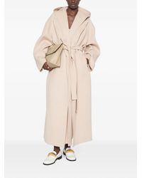 Sportmax - Hooded Belted Coat - Lyst