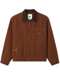 Chocoolate - Corduroy-Collar Zip-Up Jacket - Lyst