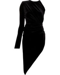 Dames Kleding voor voor Jurken voor Casual jurken Alexandre Vauthier Zijde Blousejurk Met Luipaardprint in het Zwart 