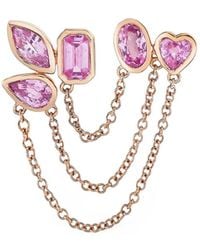 SHAY - Sapphire Chain Link Stud Earring - Lyst