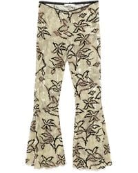 Siedres - Jeslynn Floral-Print Pleated Trousers - Lyst