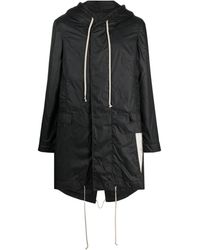 Rick Owens - Fishtail Hooded Raincoat - Lyst