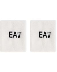 EA7 - Set Di 2 Polsini Con Ricamo - Lyst