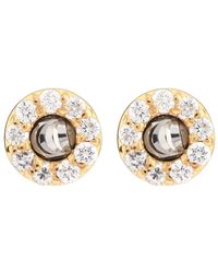 Officina Bernardi - 18Kt Moon Grace Diamond Earrings - Lyst