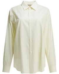 AURALEE - Button-Up Long-Sleeve Shirt - Lyst