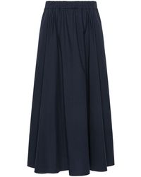 P.A.R.O.S.H. - Poplin Cotton Midi Skirt - Lyst