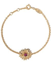 Aurelie Bidermann - 18Kt Bouquet Pendant Bracelet - Lyst