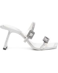 Benedetta Bruzziches - Crystal-Embellished Sandals - Lyst
