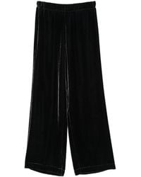 Whyci - Pantalon À Taille Élastiquée En Velours - Lyst