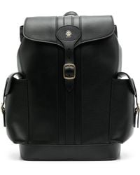 Bally - Buckled leather backpack - Lyst