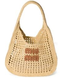 Miu Miu - Interwoven Tote Bag - Lyst