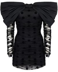 Nina Ricci - Oversized-bow Neckline Tulle Dress - Lyst