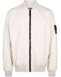 Stone Island - Compass-Patch Bomber Jacket - Lyst