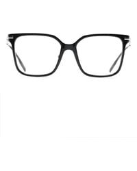 Burberry - Logo-Plaque Square-Frame Glasses - Lyst