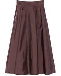 Elisabetta Franchi - Embellished A-Line Midi Skirt - Lyst