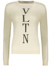 Valentino Garavani - Wool Crew-Neck Sweater - Lyst