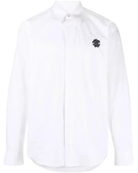 Roberto Cavalli - Logo-Embroidered Cotton Shirt - Lyst