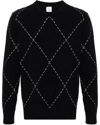 Eleventy - Diamond-Pattern Sweater - Lyst