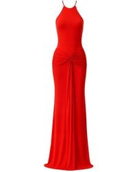 The New Arrivals Ilkyaz Ozel - Euphorie Knot-Detail Maxi Dress - Lyst