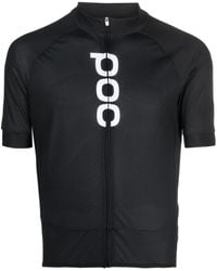 Poc - Logo-Print Zipped Cycling Top - Lyst