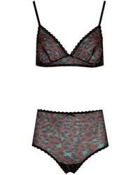 Laura Urbinati - Soutien-Gorge À Imprimé Léopard En Mesh - Lyst