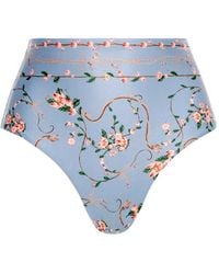 Agua Bendita - Navegante Floral-Print Bikini Bottoms - Lyst