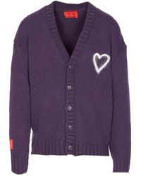 Vision Of Super - Cardigan mit Herzstickerei - Lyst